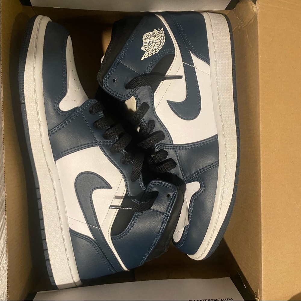 Men's Blue and White Sneakers
